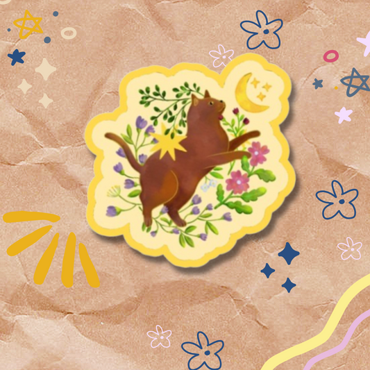 Cat Illustration Sticker