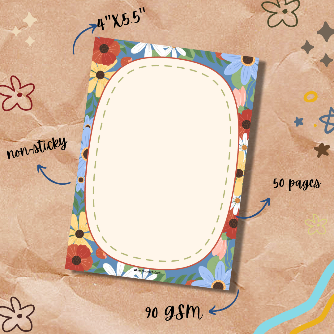 Floral Notepad