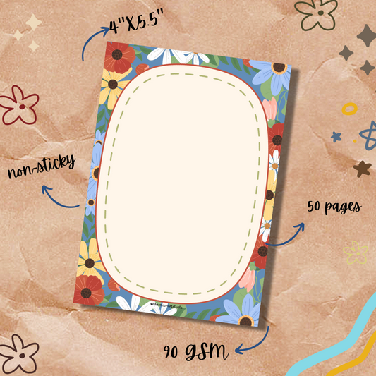 Floral Notepad