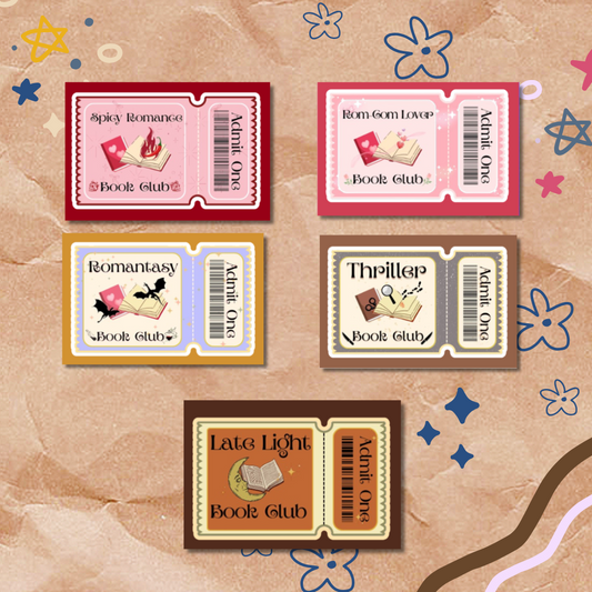 Set of 6 Mini Magnetic Bookmarks