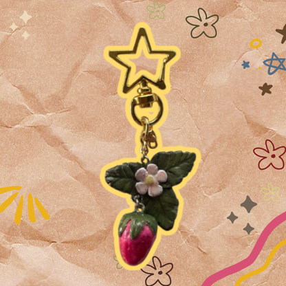 Strawberry Keyring