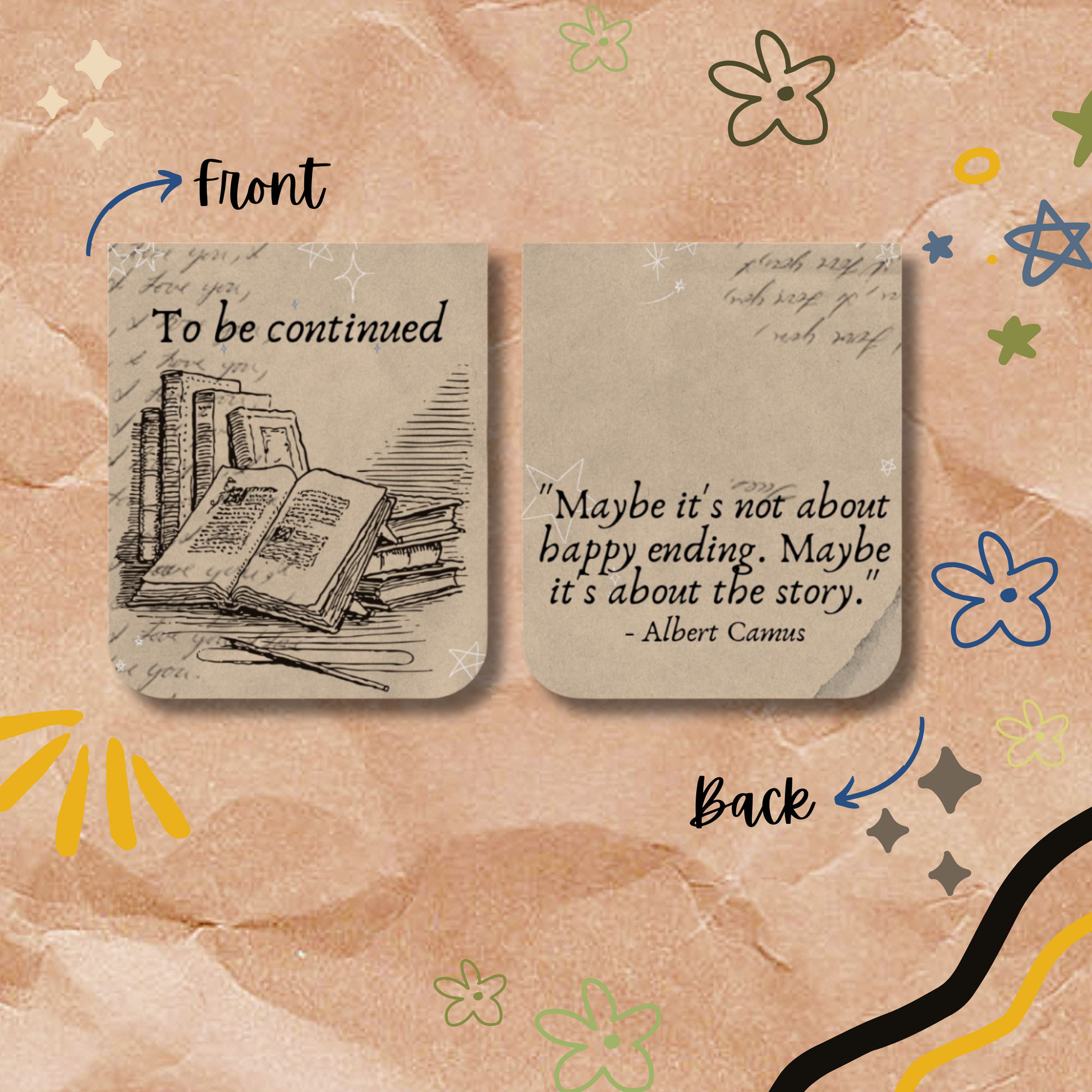 To Be Continued Magnetic  Bookmark | Moon Art Studio